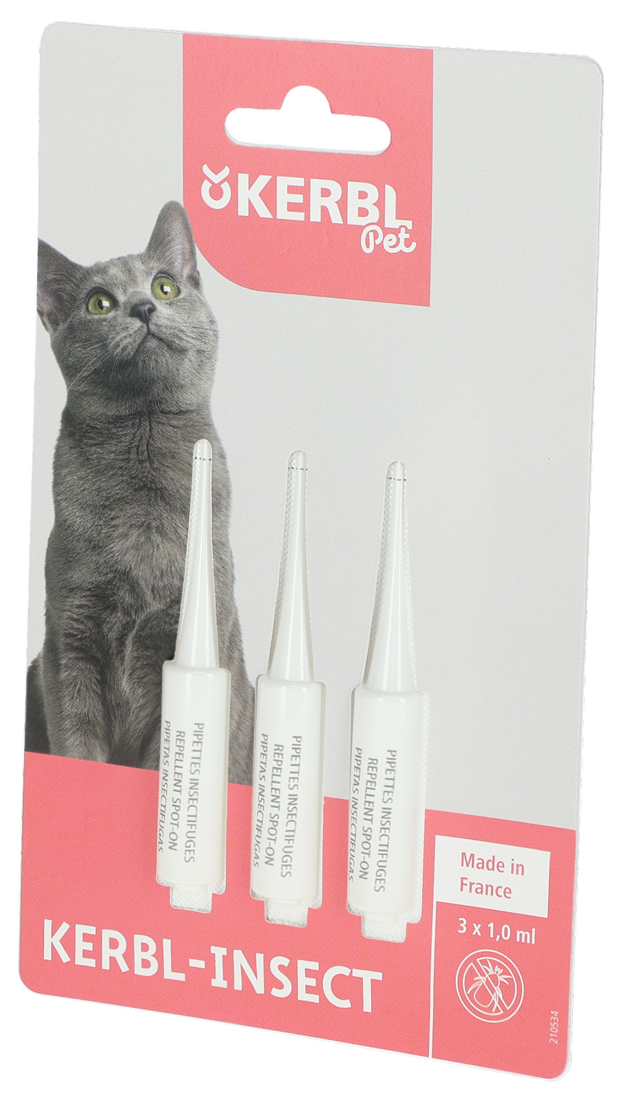 Kerbl Pet Bug Pipetta gatto spot-on zecche pulci da 3 mesi