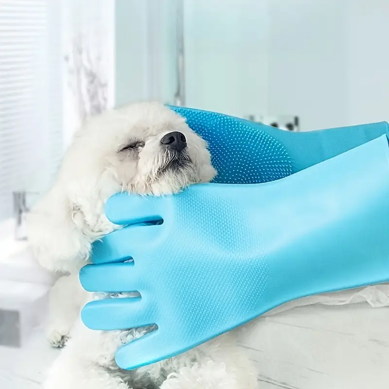 Toscani Cura Pet Guanti Silicone Toeletta Cani e Gatti Coppia