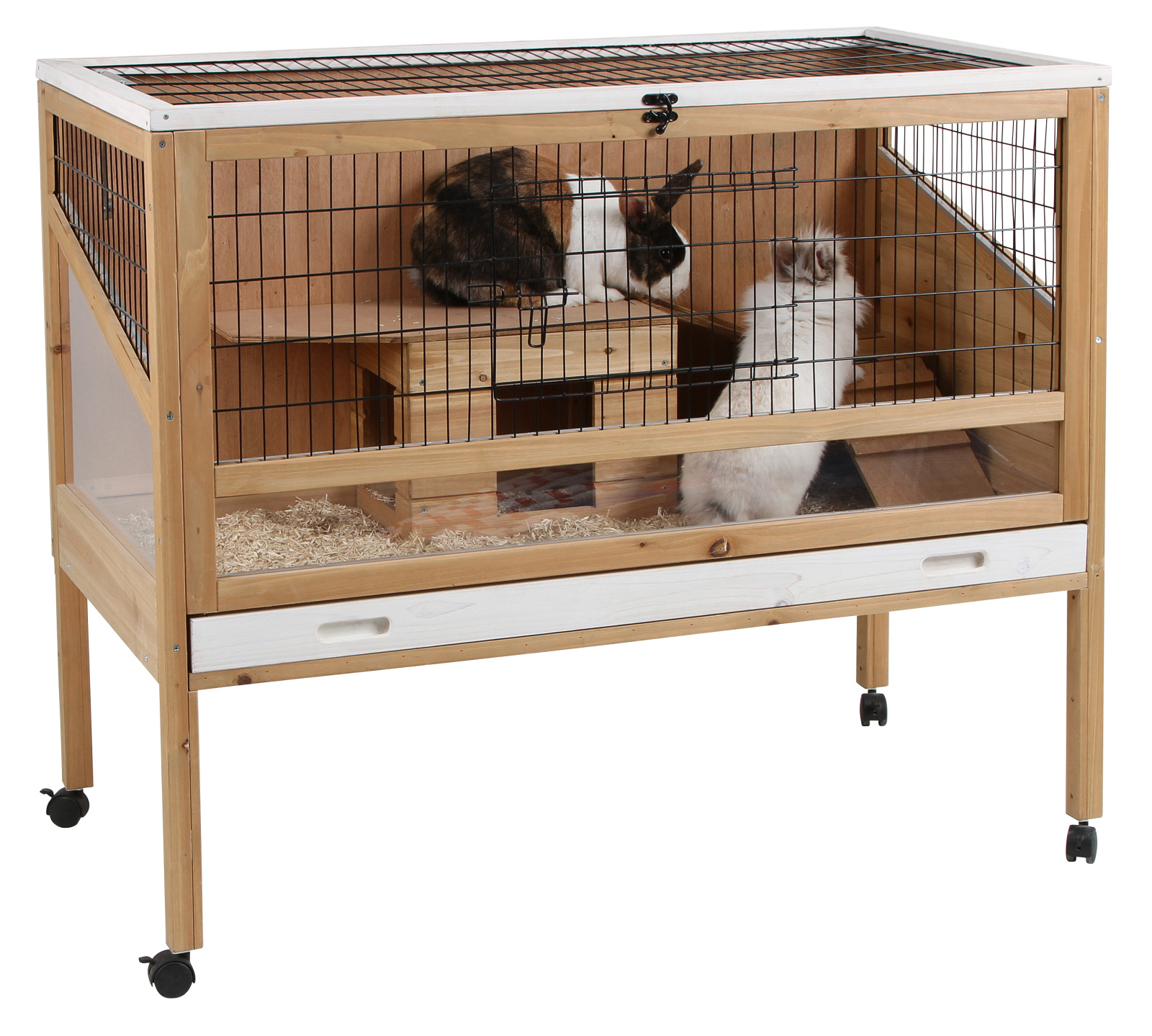 Kerbl Pet Indoor Deluxe gabbia interno roditori con ruote