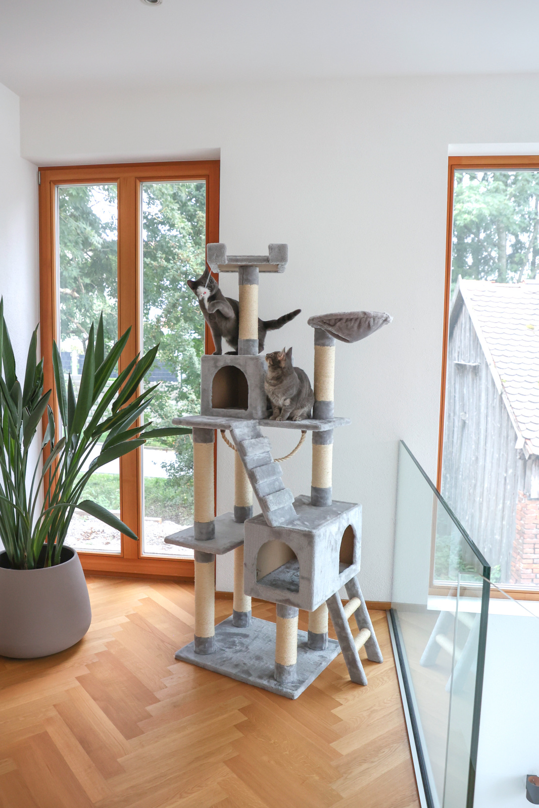 Kerbl Pet Square Albero Tiragraffi Gatto Sisal Multilivello