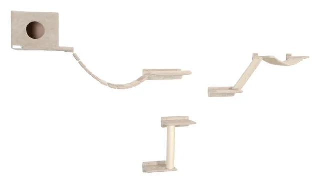 Kerbl Cat Scratch Mount Everest parete arrampicata legno 6 elementi
