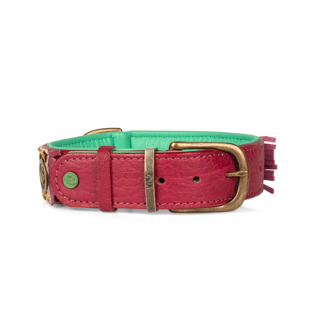 Dog with a Mission Lou Lou XL collare cane pelle bordeaux
