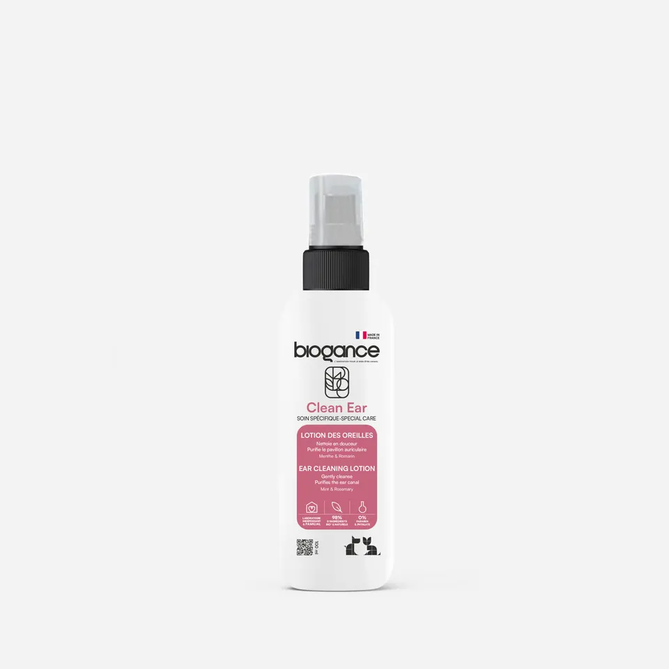 Biogance Clean Ear lozione orecchie cane gatto mentolo