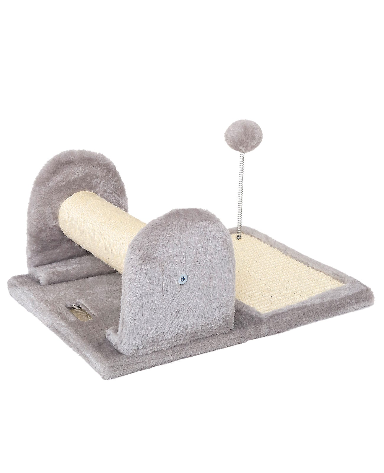 Lionto Katzenkratzbäume tiragraffi sisal 40x30 cm grigio con palla