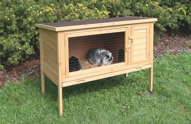 Kerbl Pet Rodent Buddy casetta conigli legno con vassoio