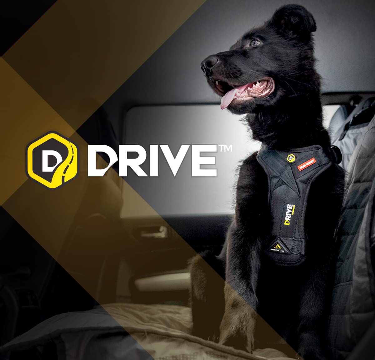 EzyDog Travel Drive Pettorina Auto Cane S Nero Crash-Test