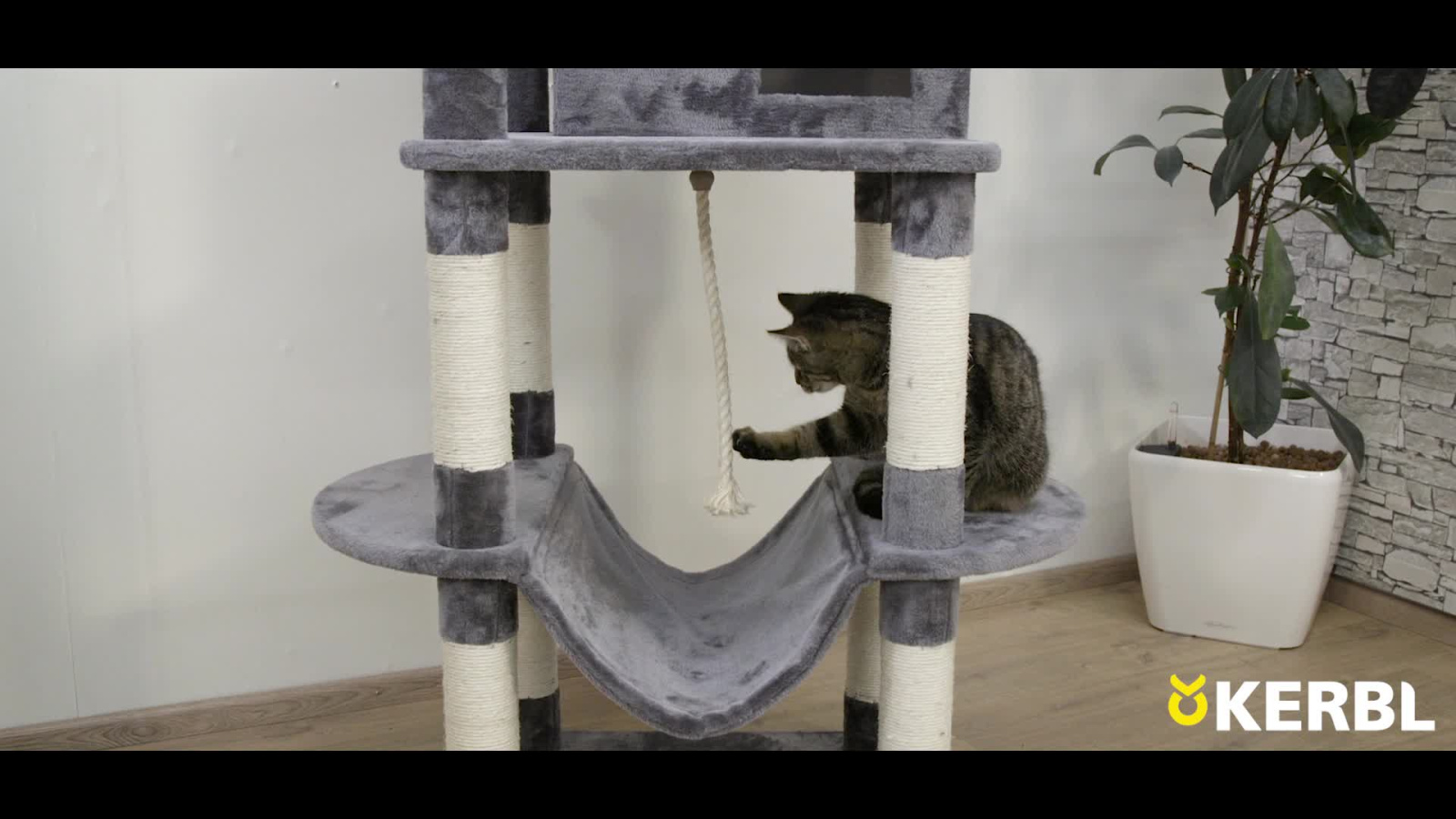 Kerbl Pet Matteo Albero Tiragraffi Gatto con Amaca Sisal
