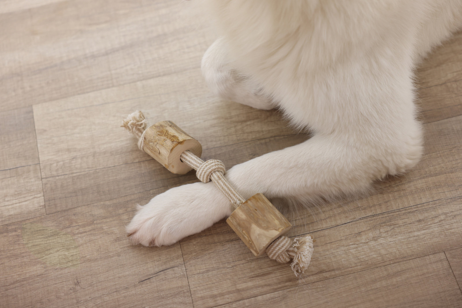 Kerbl Pet Dumbbell Coffee Wood giocattolo cane legno caffè