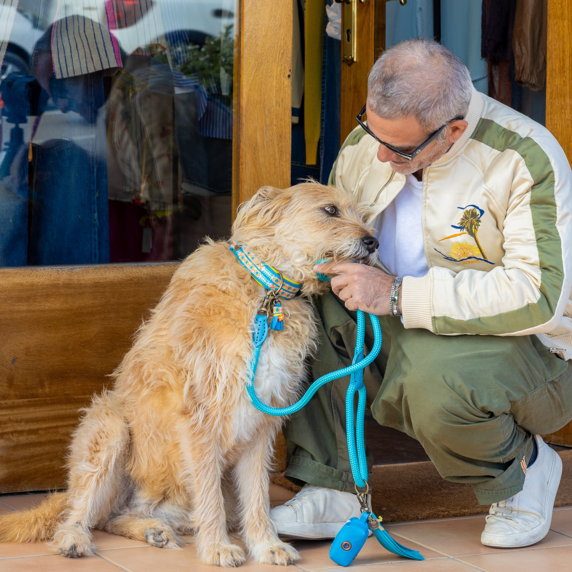 Dog with a Mission Classic Pacific L guinzaglio cane blu 155 cm