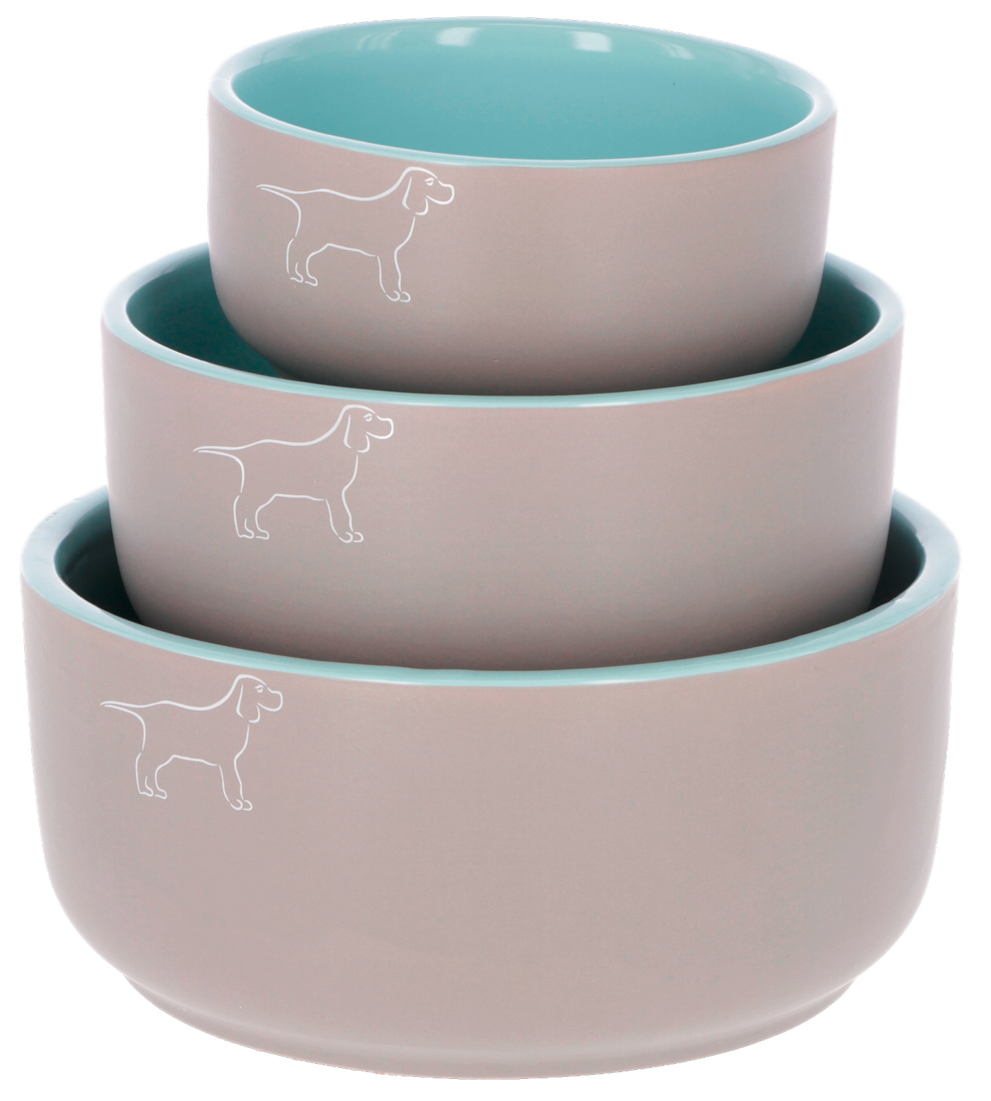Kerbl Spirit ciotola cane ceramica smaltata con motivo