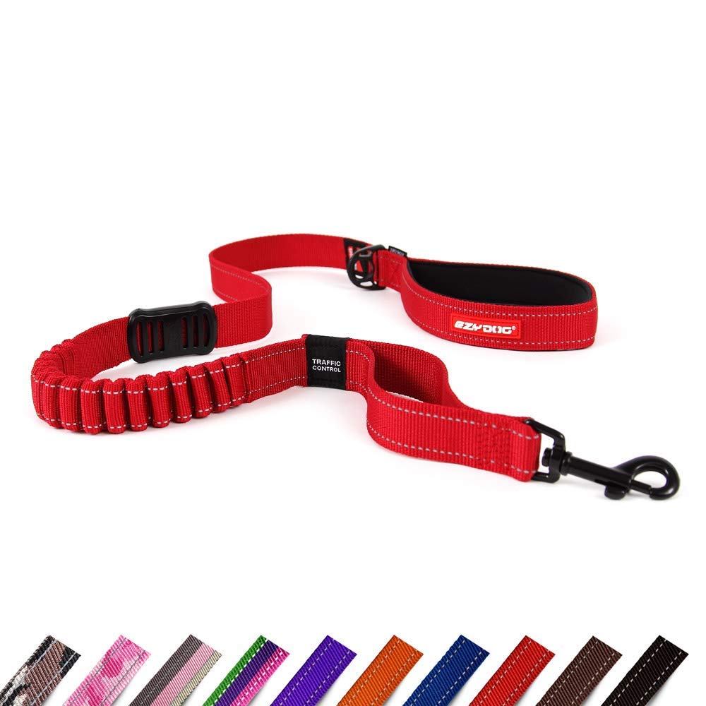 EzyDog Dog Leashes Zero Shock Guinzaglio Cane 1.2m Nero