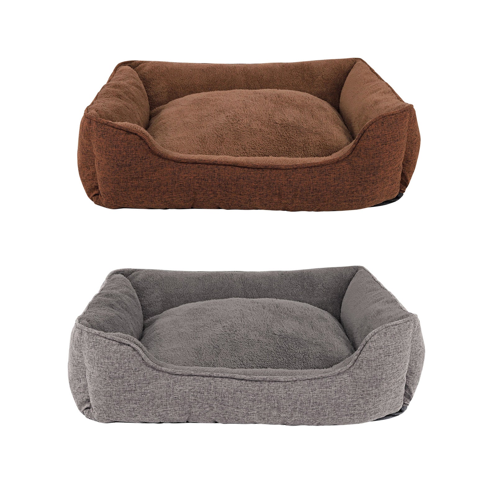 Lionto Katzenbettchen divano gatto sfoderabile grigio 75x60 cm
