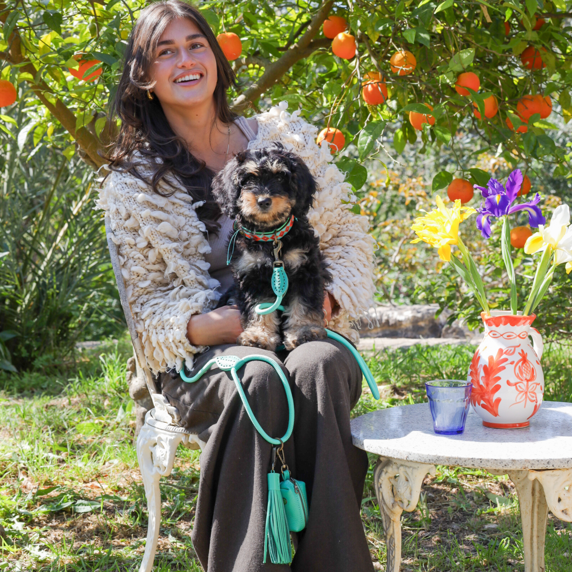 Dog with a Mission Classic Lagoon guinzaglio cane turchese 155 cm S