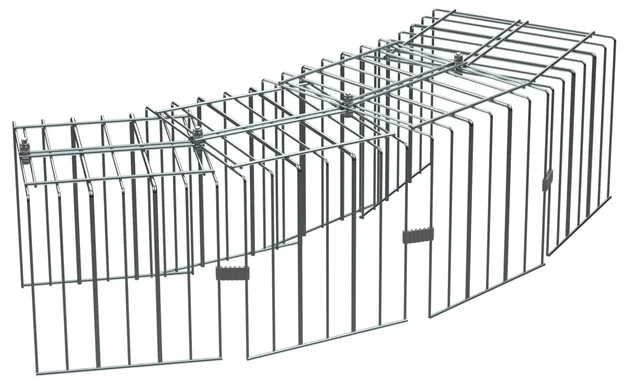Kerbl Tunnel prolunga collegamento conigli metallo 2 cm