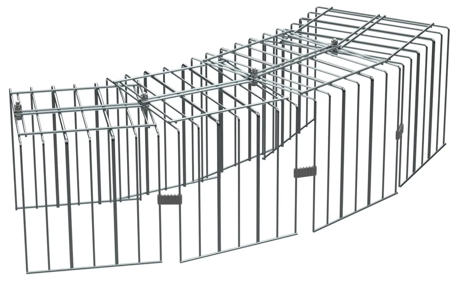 Kerbl Tunnel prolunga collegamento conigli metallo 2 cm