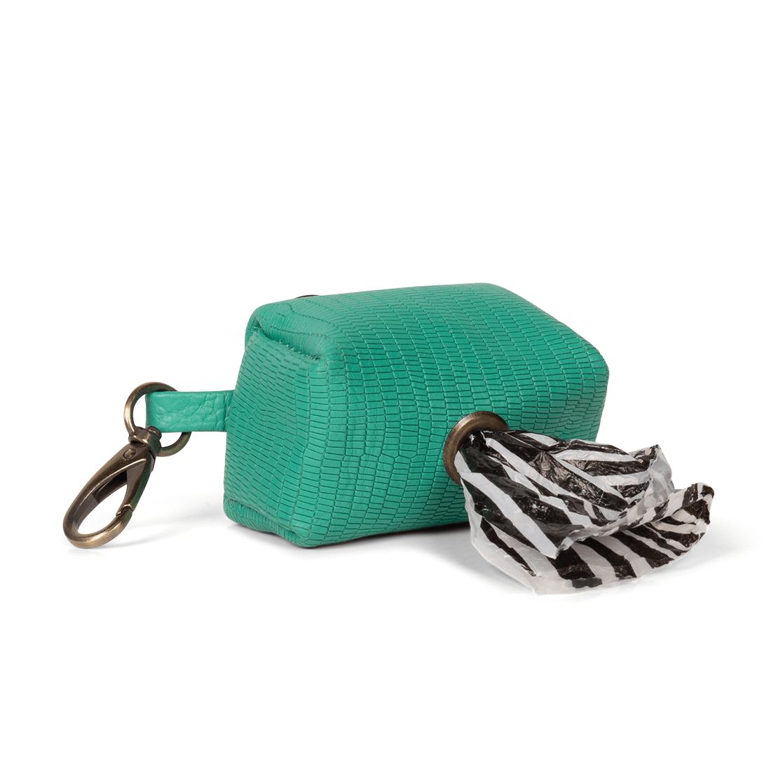 Dog with a Mission Boomer Porta Sacchetti Cane Pelle Turchese