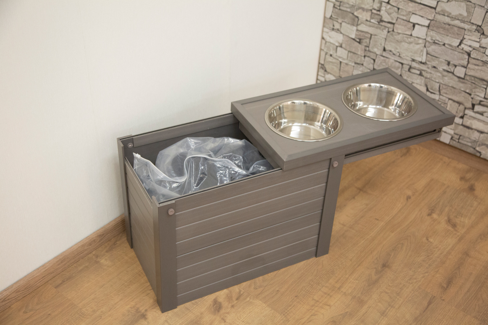 Kerbl Pet Feed and Drink Bar ciotola cane acciaio 30 L