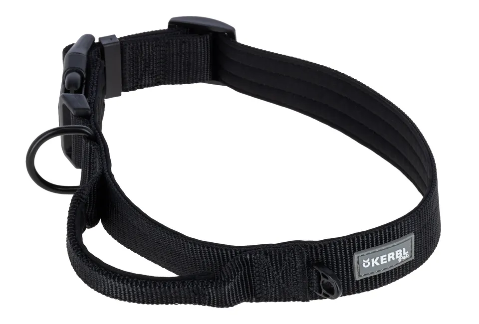 Kerbl Dallas collare cane nylon largo imbottito regolabile