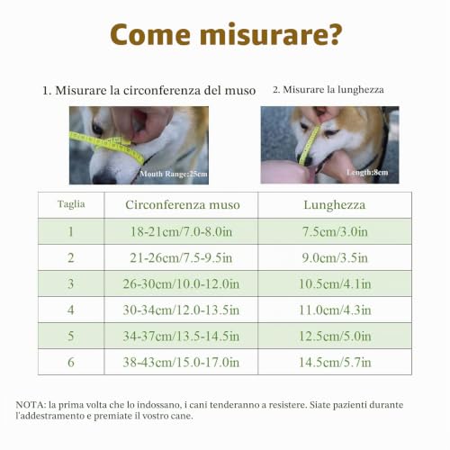 OHCOZZY Museruole Cani Museruola Cesto Taglia 3 Nero Silicone