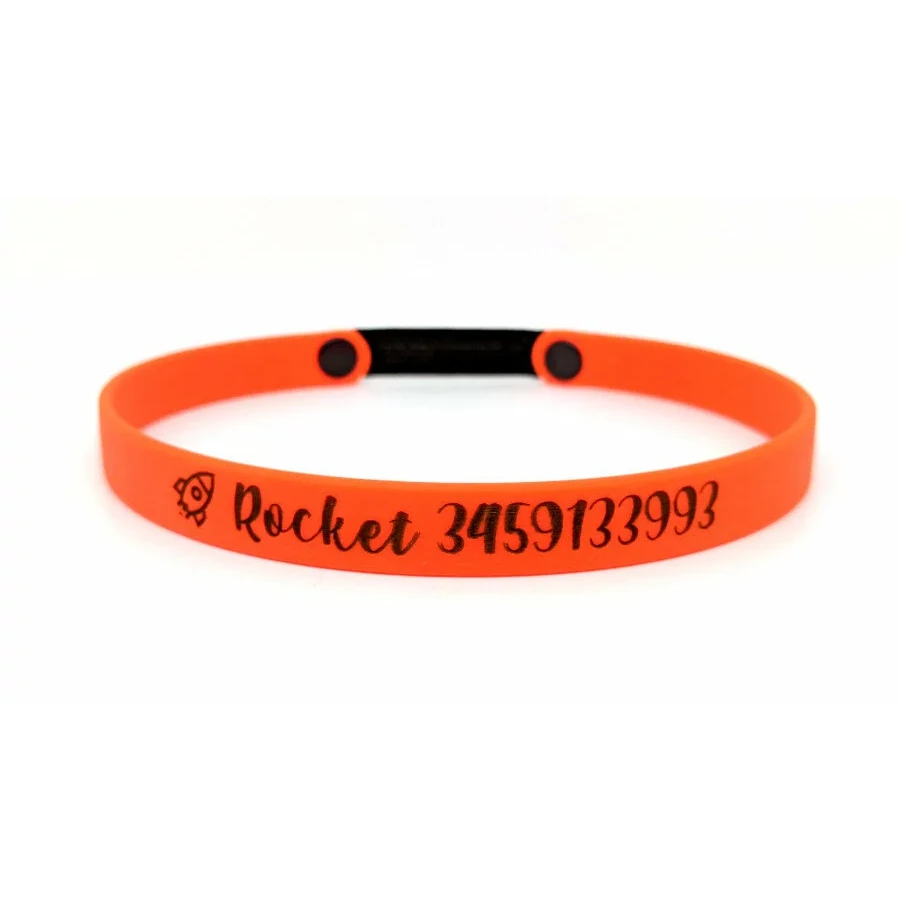 Toscani Waterproof Collarino Riconoscimento Cane 13mm Personalizzato