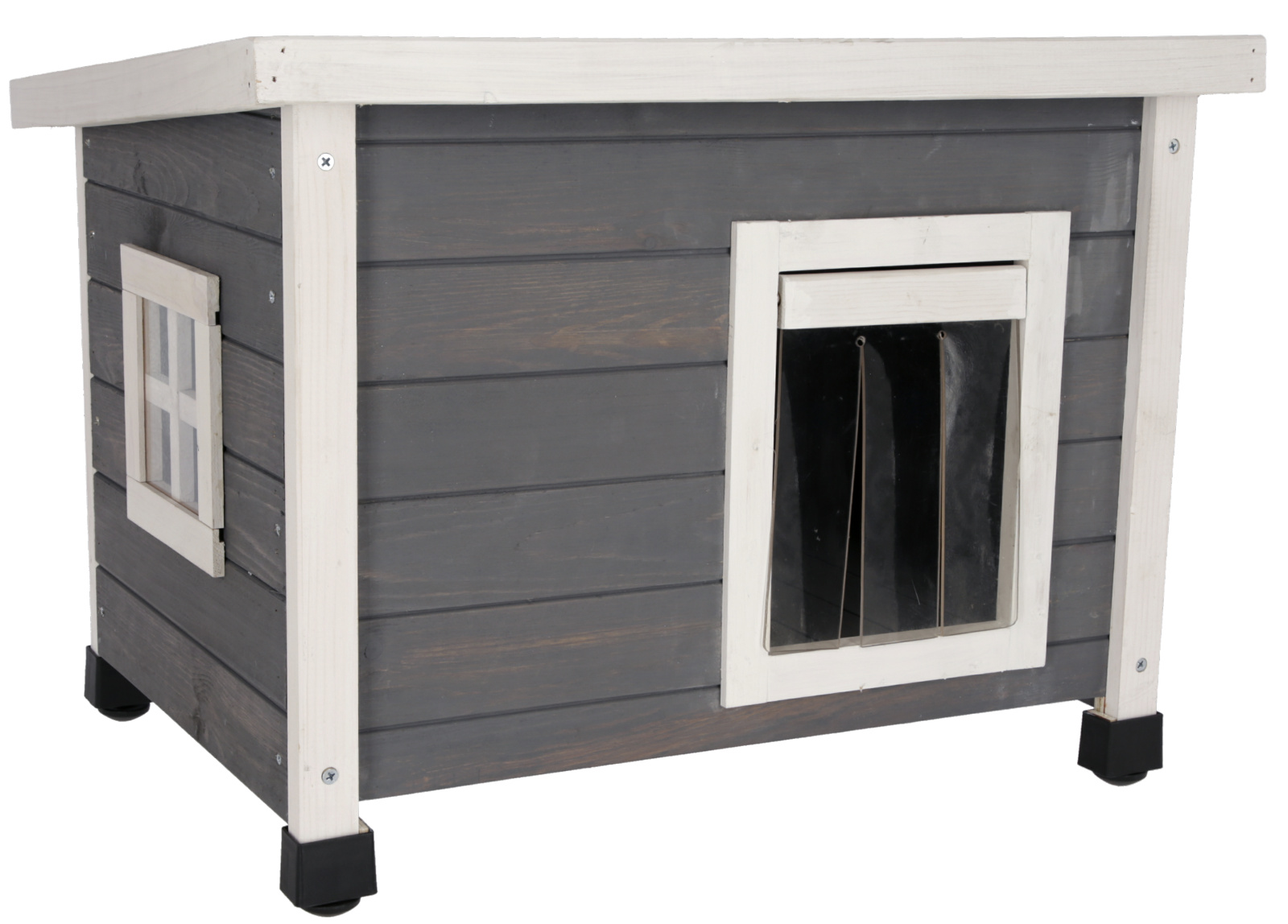 Kerbl Pet Cat House Rustica casetta gatto esterno legno