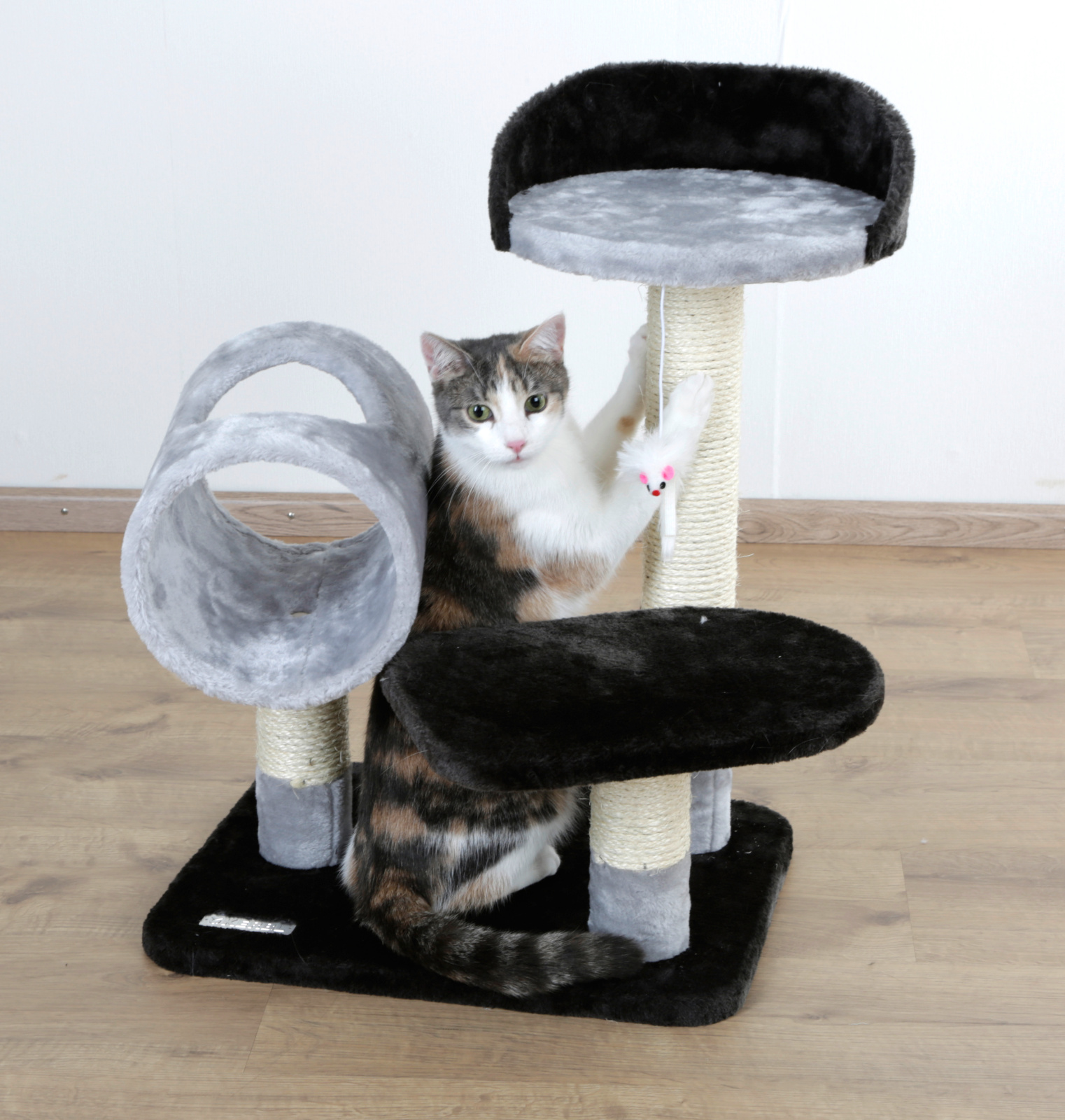 Kerbl Pet Moon Tiragraffi Gatto Piccolo con Tunnel