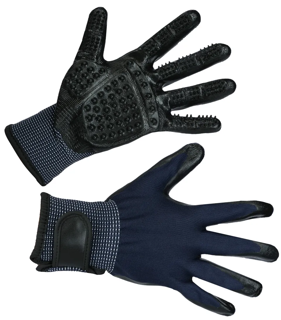 Kerbl Pet Cleaning Massage Glove guanto pelo cani gatti paio