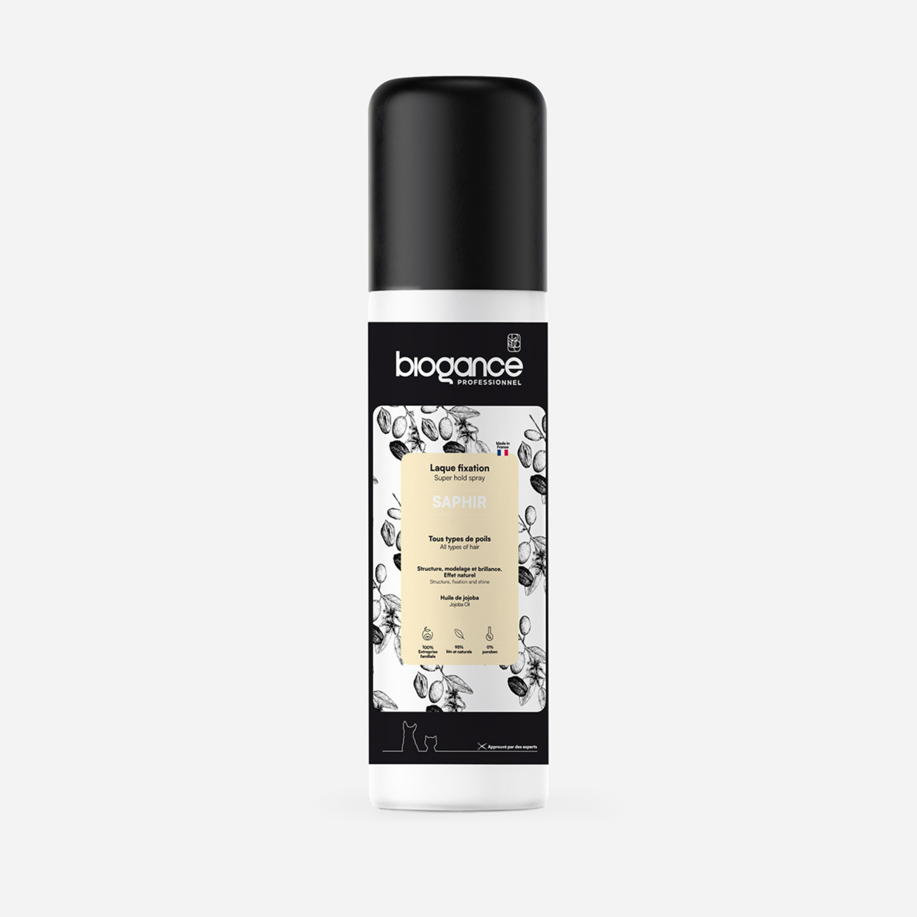 Biogance Saphir Lacca Fissaggio Cane Professionale Jojoba