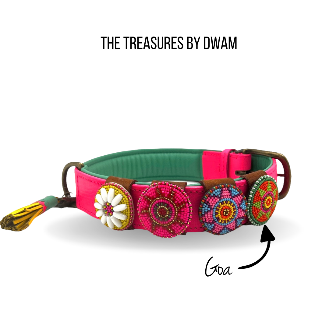 Dog with a Mission Goa Treasure S accessorio collare boho