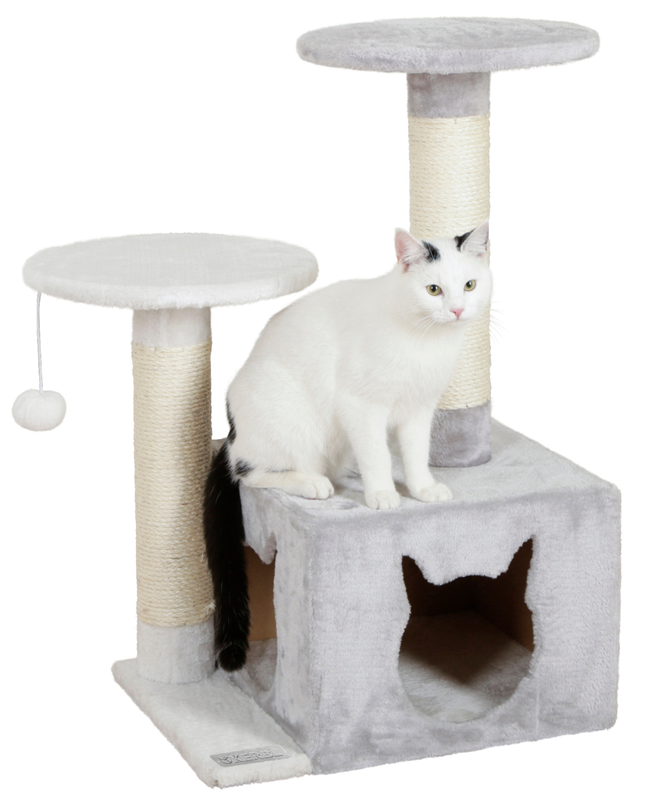 Kerbl Pet Saphir Light albero tiragraffi gatto con cuccia