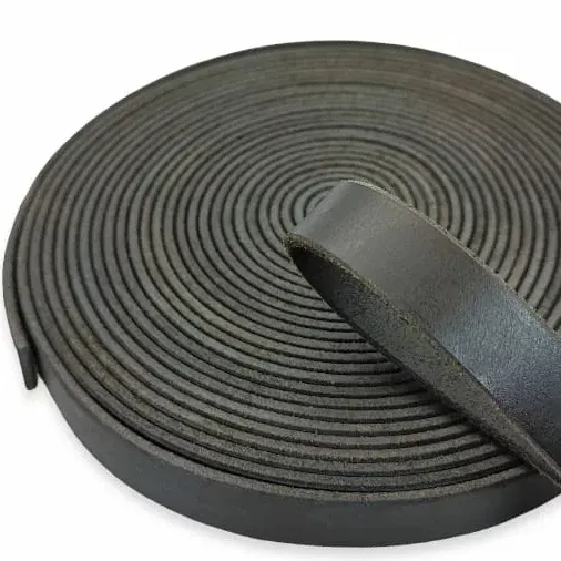 Toscani Strisce di cuoio striscia cuoio nero 10mm