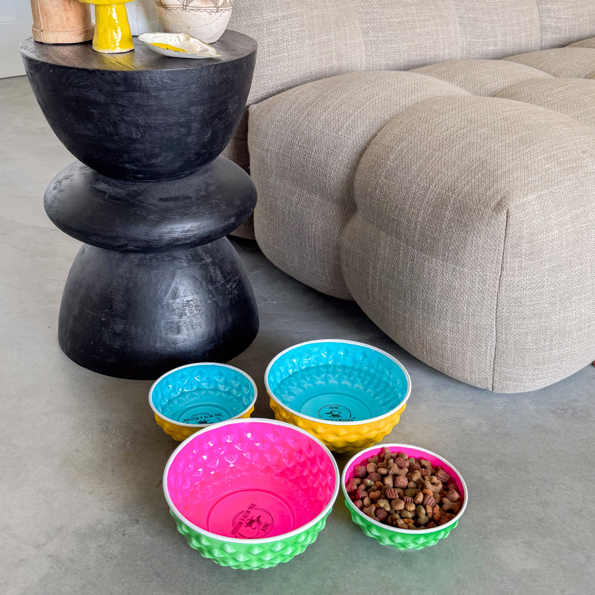 Dog with a Mission Lemon & Lime ciotola cane-gatto gialla 16 cm S