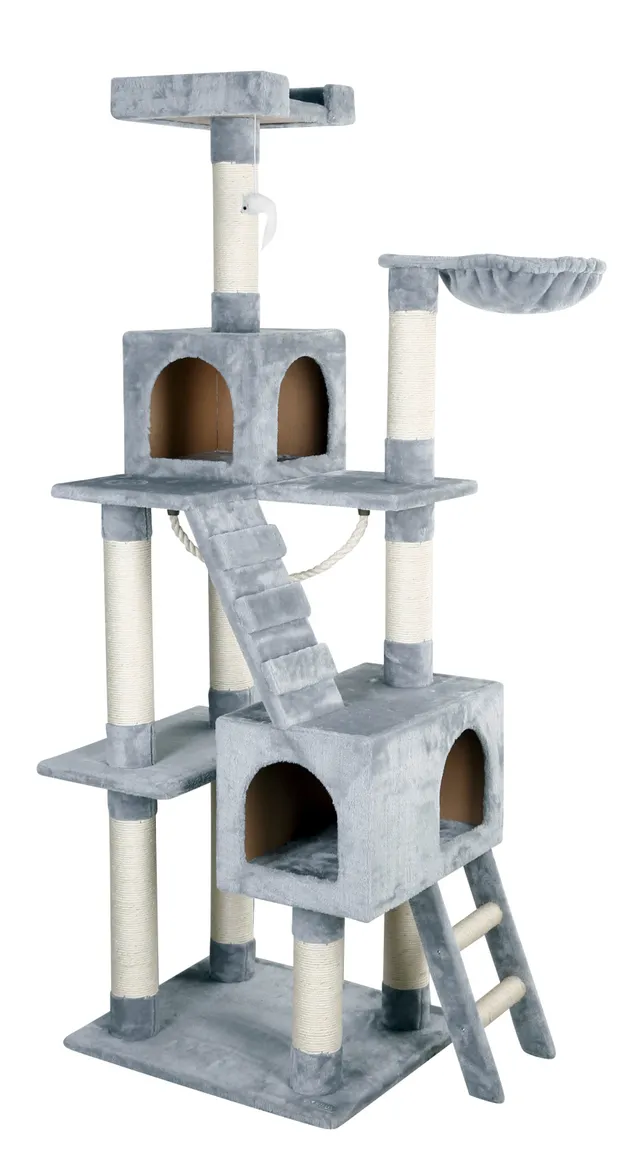 Kerbl Pet Square Albero Tiragraffi Gatto Sisal Multilivello