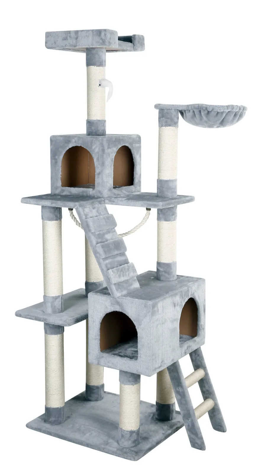 Kerbl Pet Square Albero Tiragraffi Gatto Sisal Multilivello