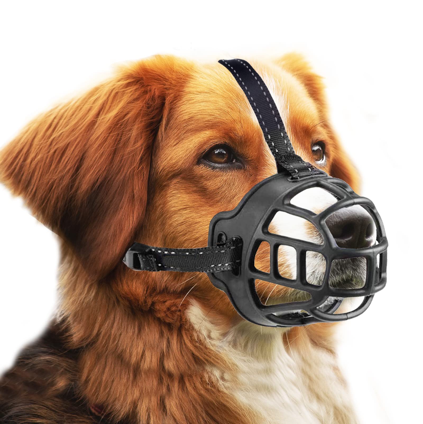 OHCOZZY Museruole Cani Museruola Cesto Taglia 3 Nero Silicone
