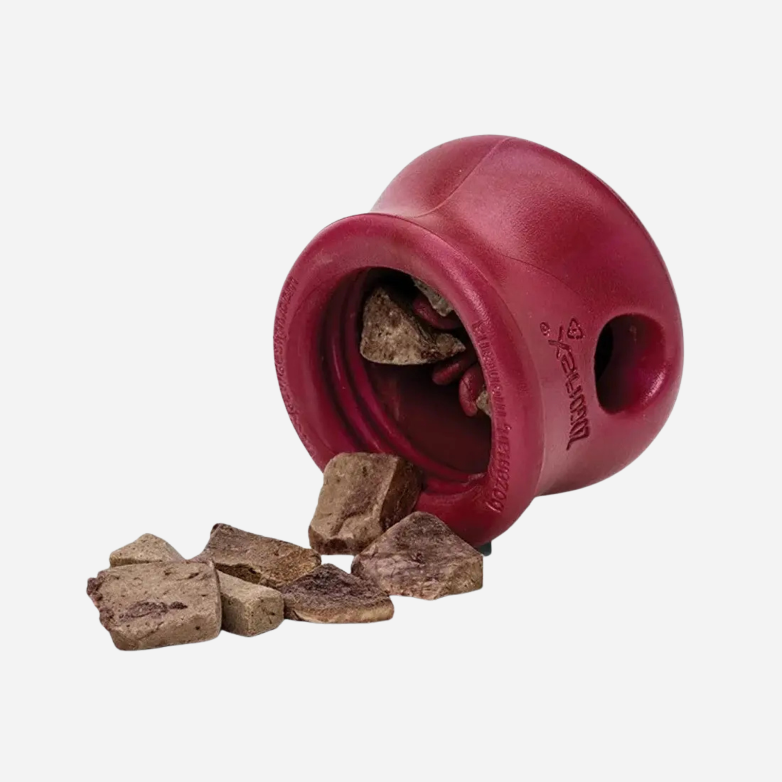 West Paw Toppl Red Ruby puzzle giocattolo cane rosso resistente