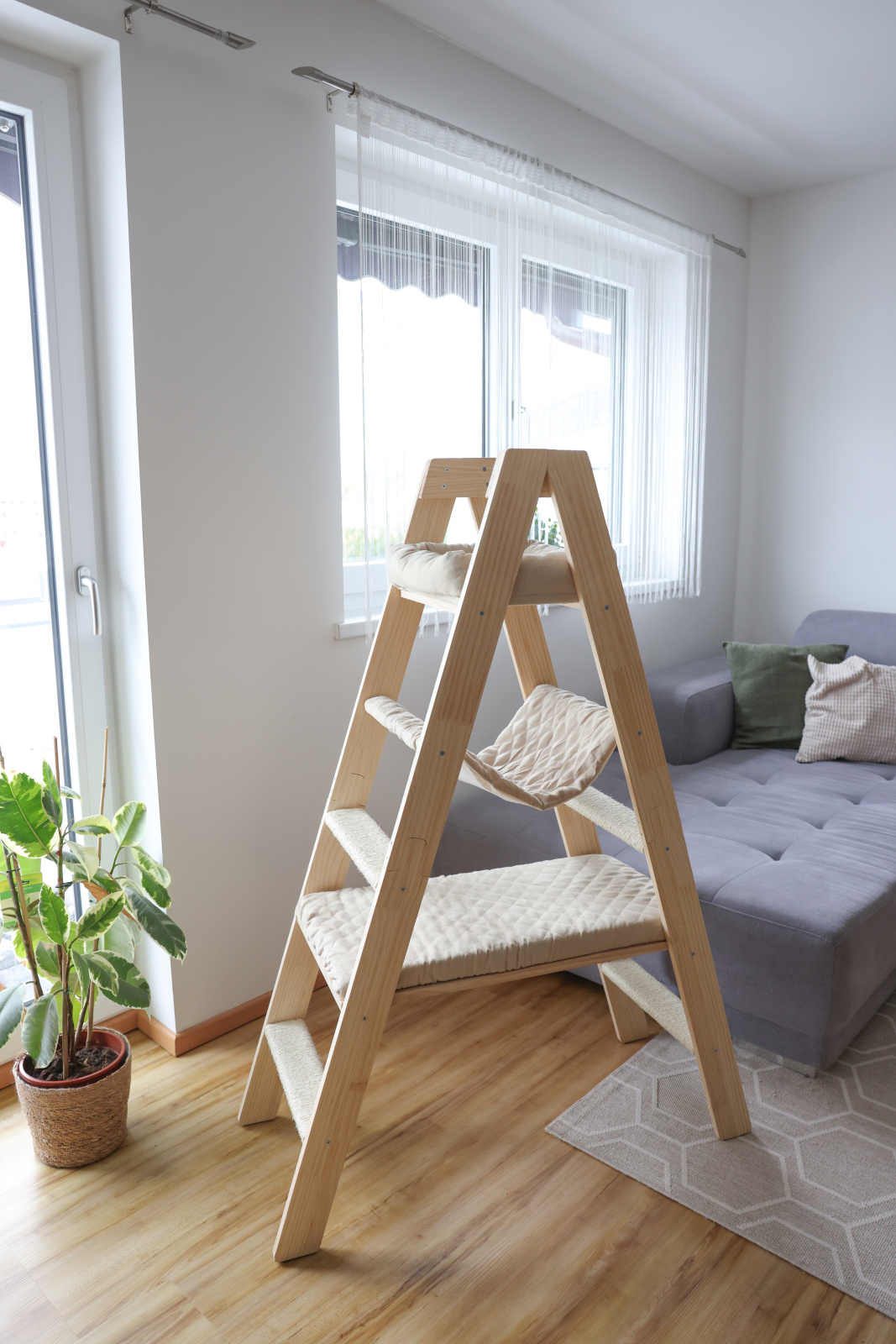 Kerbl Cat Ladder tiragraffi scala sisal 3 posti