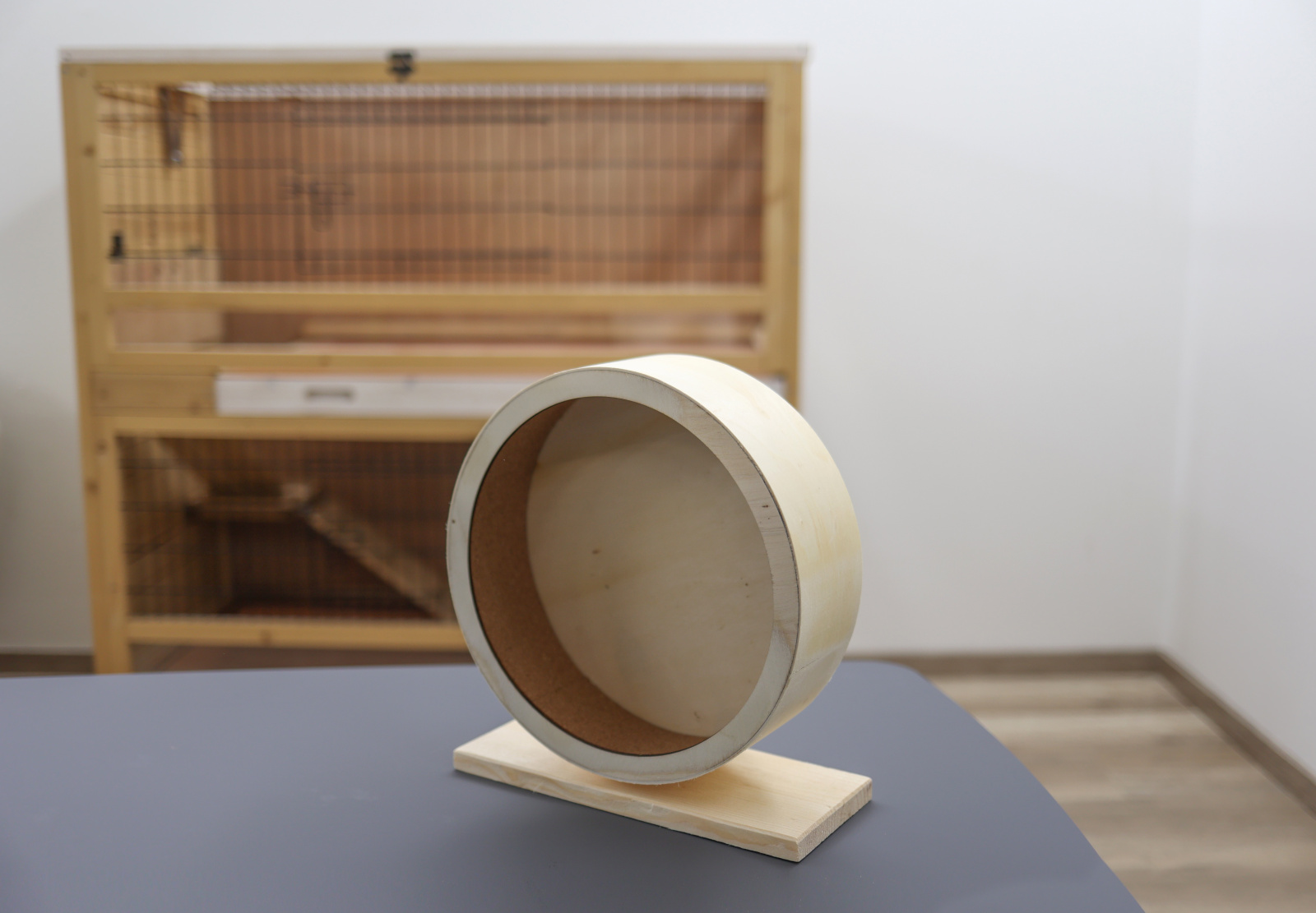 Kerbl Rodent Agility Ruota Criceto Legno Sughero Silenziosa