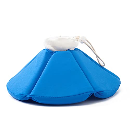 OHCOZZY Collare Elisabettiano Gatto M Blu Morbido