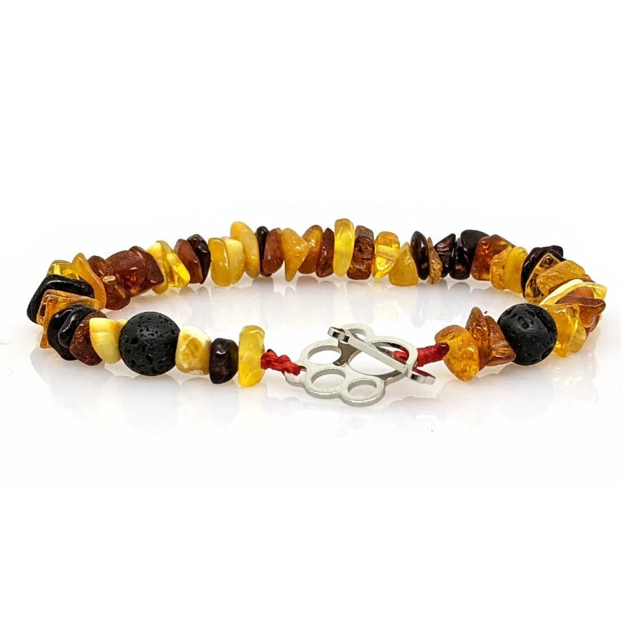 Toscani Antiparassitari Bracciale Ambra Lava antizanzare
