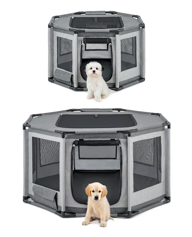 Lionto Welpenausstattung box cuccioli 112x112x62 cm tessuto