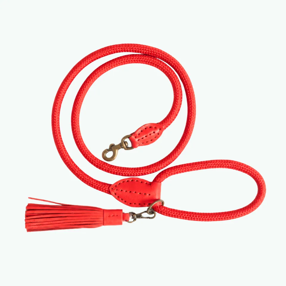 Dog with a Mission Red Velvet guinzaglio cane L 155 cm rosso
