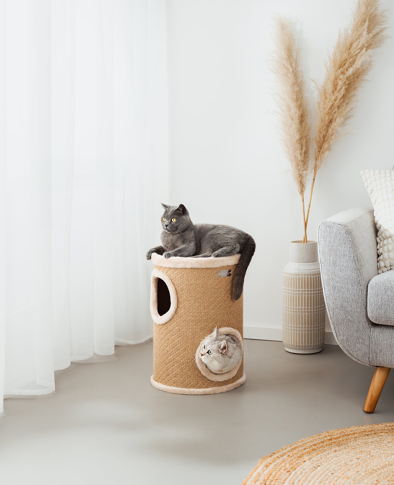 Lionto Kratztonne tiragraffi torre juta 50 cm per gatti