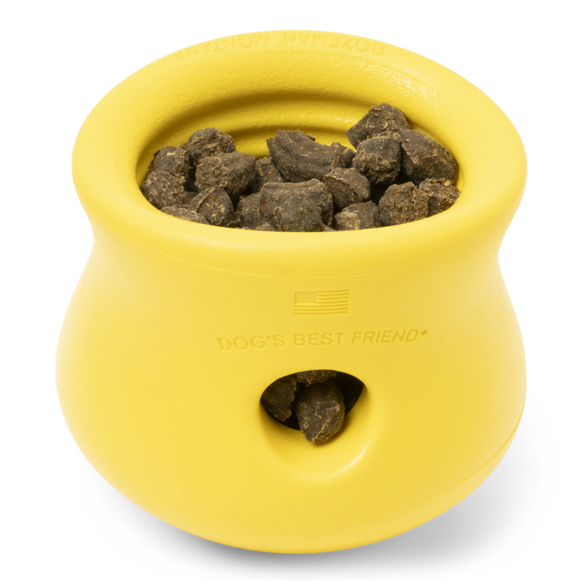 West Paw Toppl Dandelion Giallo puzzle cane