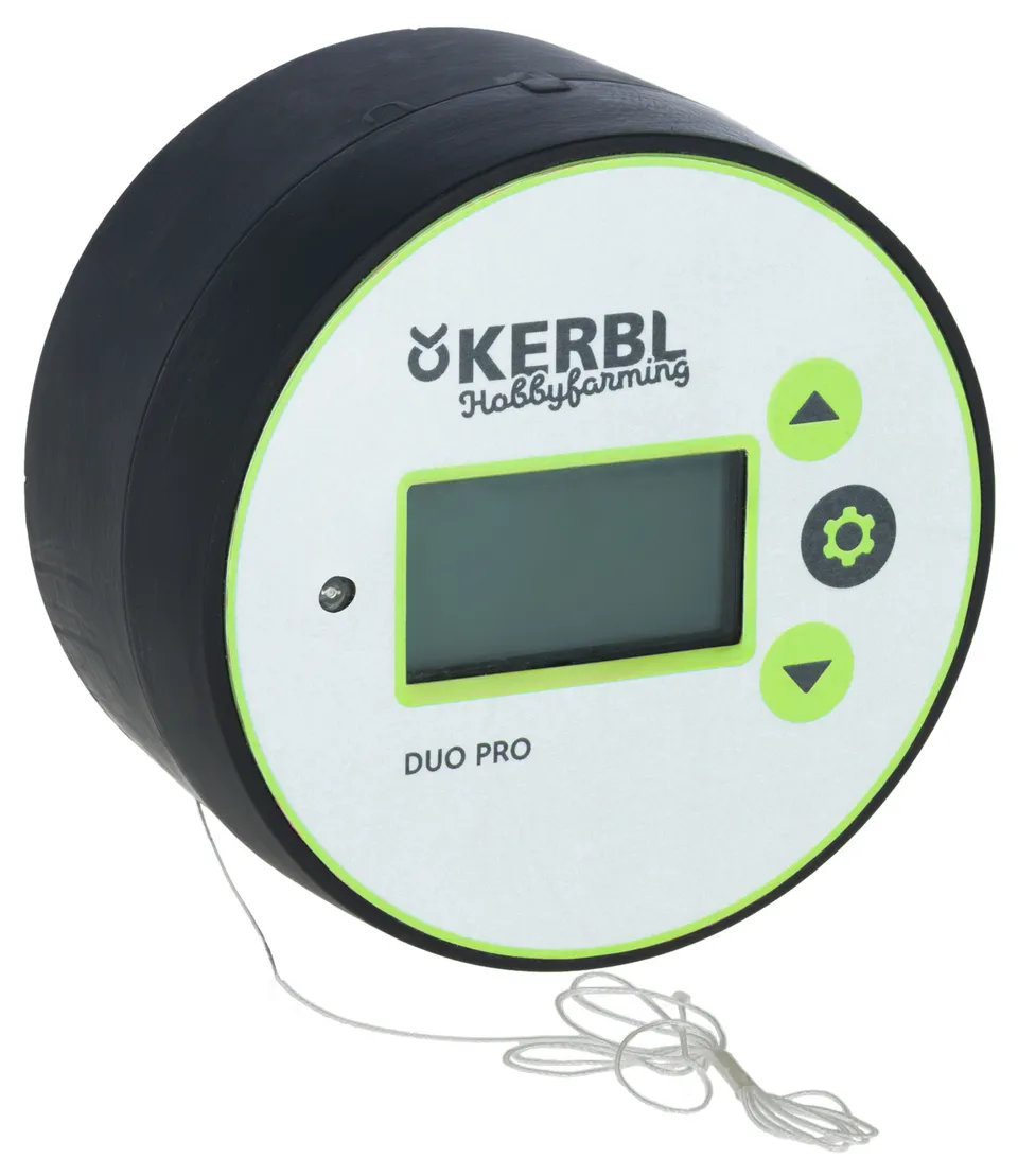 Kerbl Pet Duo Pro porta pollaio automatica con sensore luce