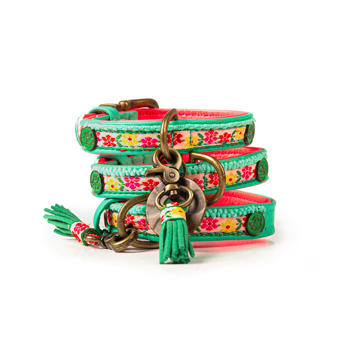 Dog with a Mission Bella XXXS collare cane turchese 15-21 cm