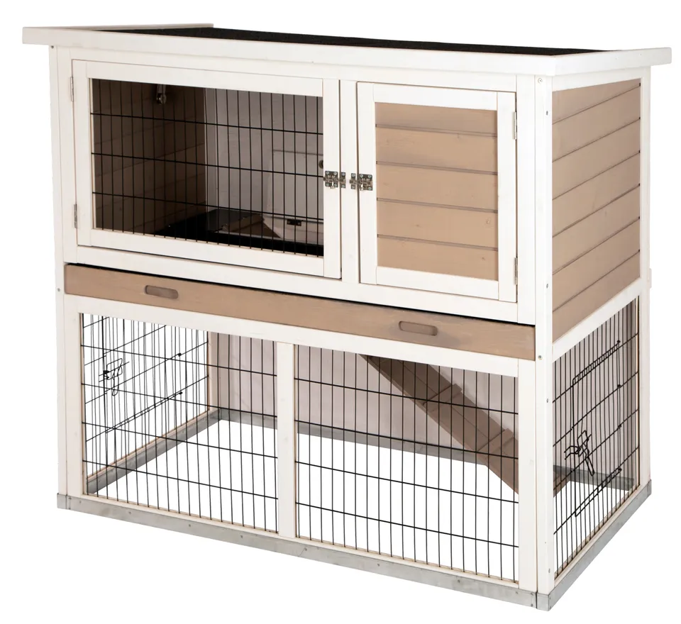 Kerbl Lucky Casetta Conigli Legno con Recinto e Tetto Bitume