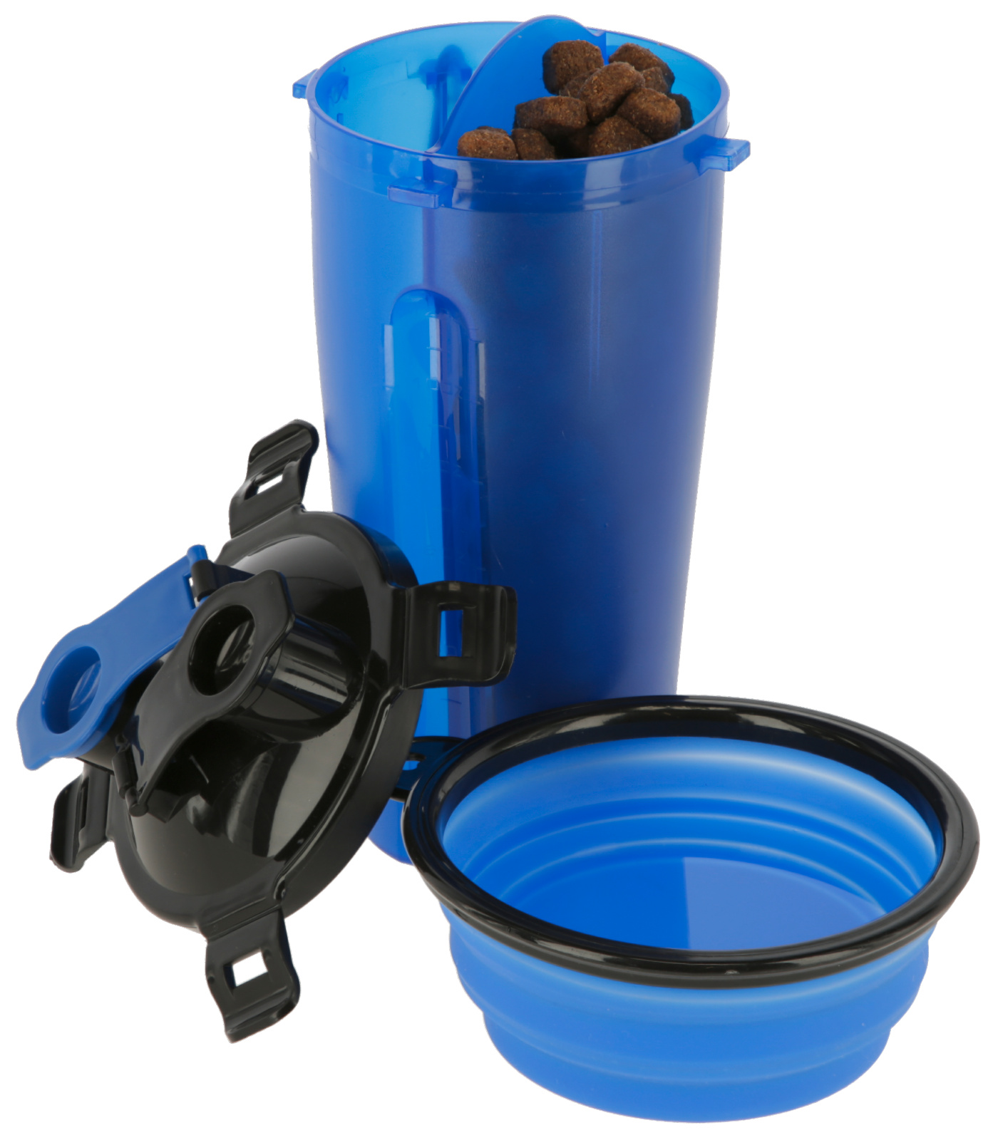 Kerbl Pet Feed Water Contenitore Viaggio 2 Scomparti con Ciotola