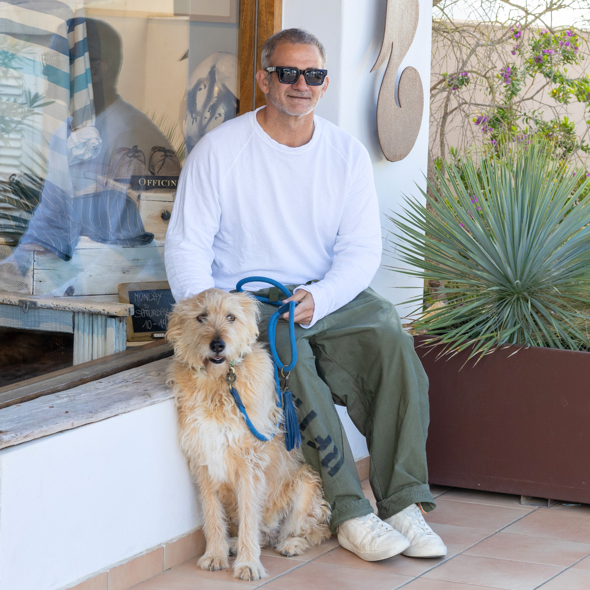 Dog with a Mission Classic Atlantic guinzaglio corda L 155 cm blu