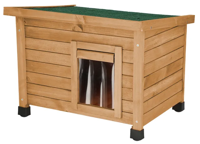 Kerbl Pet Cat House Rustica casetta gatto esterno legno